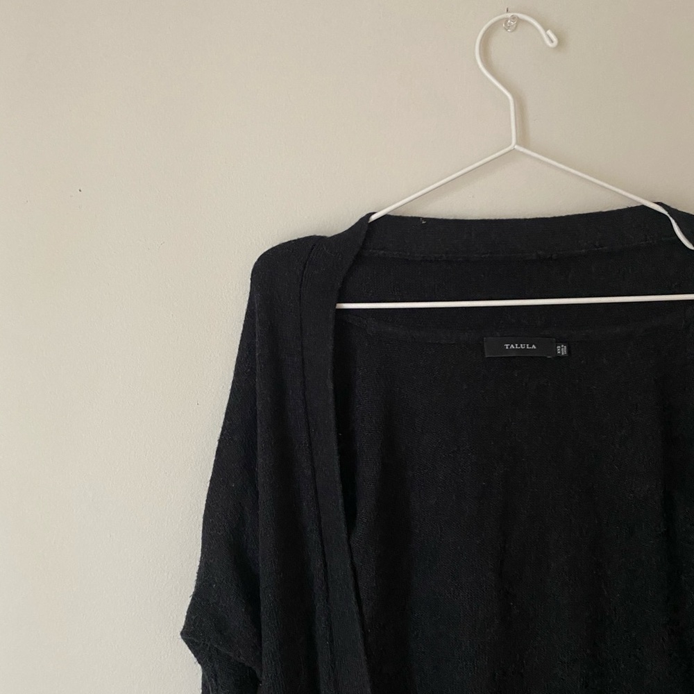 Aritzia Talula Dark Grey Cardigan